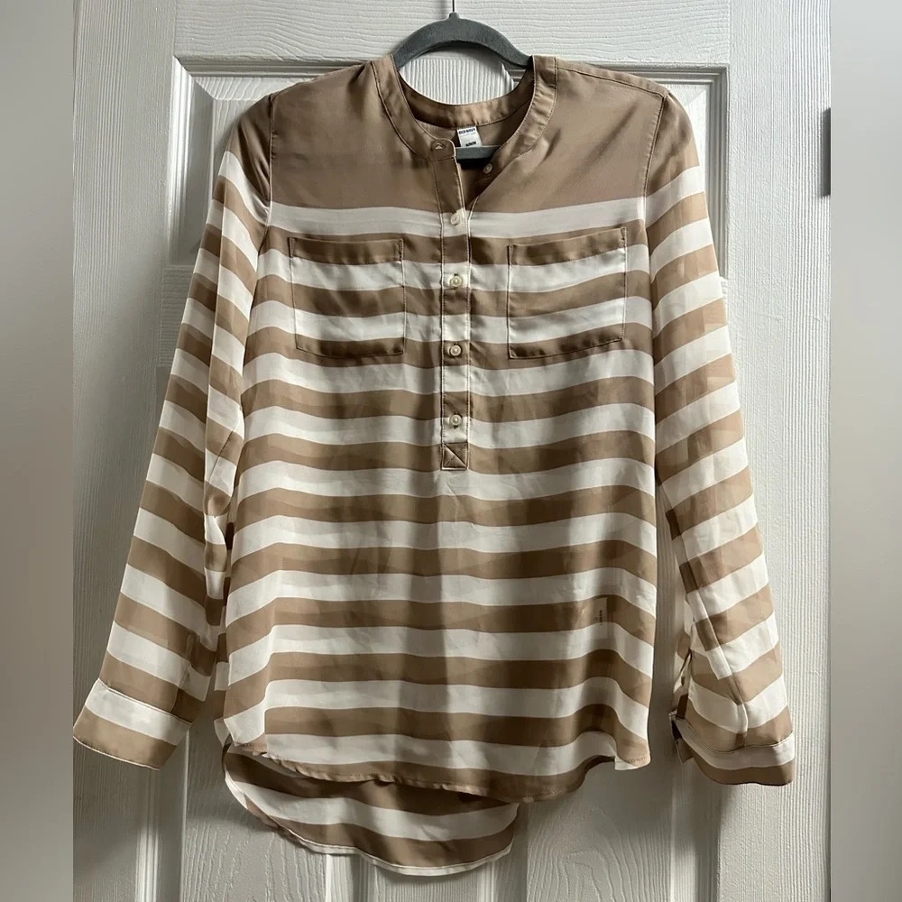 Old Navy Striped Blouse, Medium